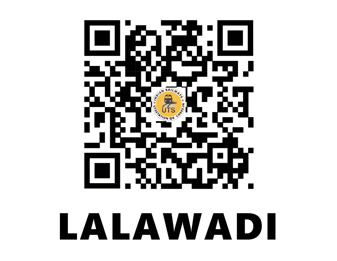 UTS QR Code for LALAWADI - LLD - CR (MADHYA PRADESH)